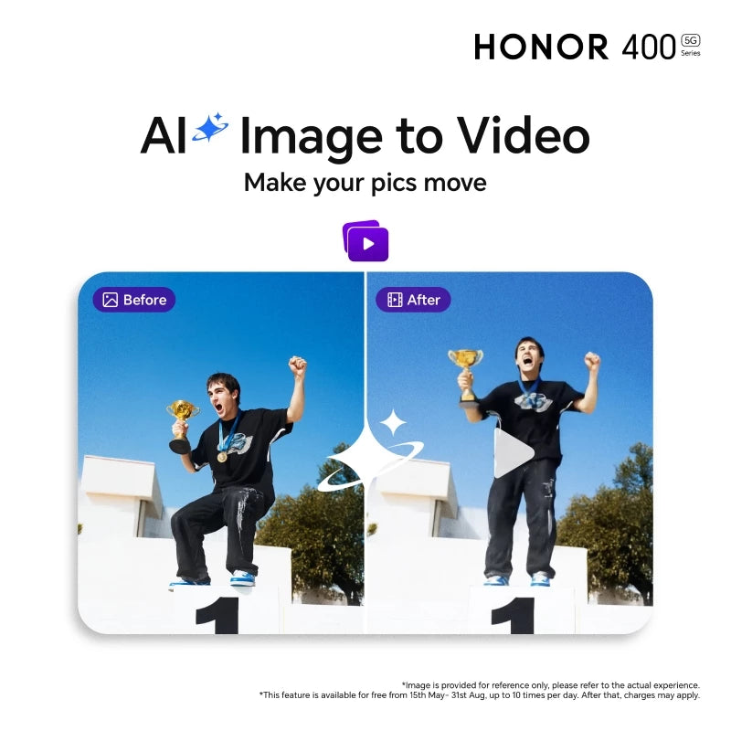 HONOR 400 12GB+256GBMobilesPowerful Performance: Equipped with the Qualcomm Snapdragon 7 Gen 3 processor and 12GB RAM for smooth multitasking and gaming. Ample Storage: 256GB internal storage provides ample space for apps, photos, and videos. Stunning Dis